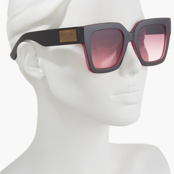 Kurt Geiger Accessories - Kurt Geiger Black and Pink Square Sunglasses